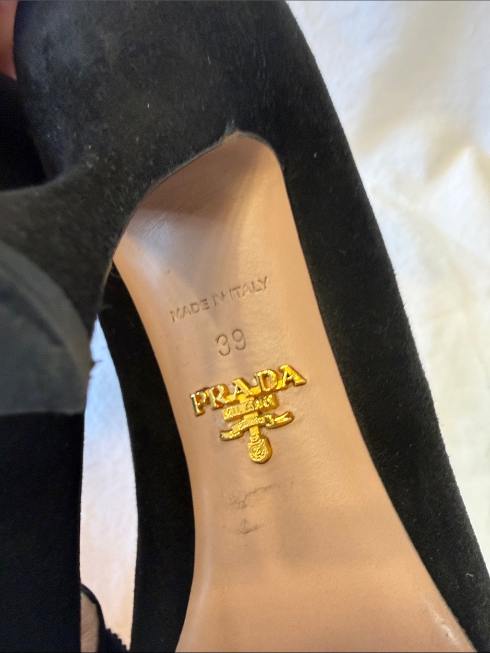 Prada Black Embellished Pointed-Toe Pumps - Picture 9 of 9